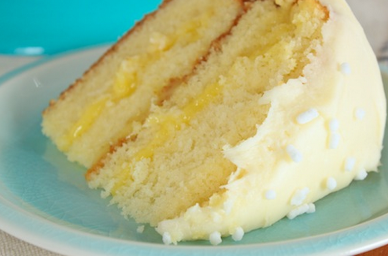 LEMON CAKE WITH LEMON FILLING AND LEMON BUTTER FROSTING