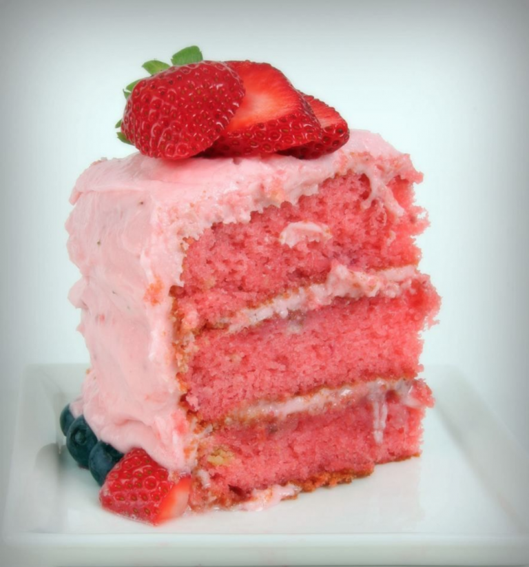 MELT IN YOUR MOUTH STRAWBERRY BUTTERMILK POUND CAKE