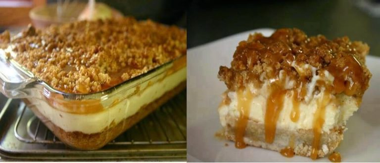 CARAMEL APPLE CHEESECAKE BARS – FRIENDS, FAMILY, CO-WORKERS, NEIGHBORS… EVERYONE LOVES THIS YUMMY CHEESECAKE BARS