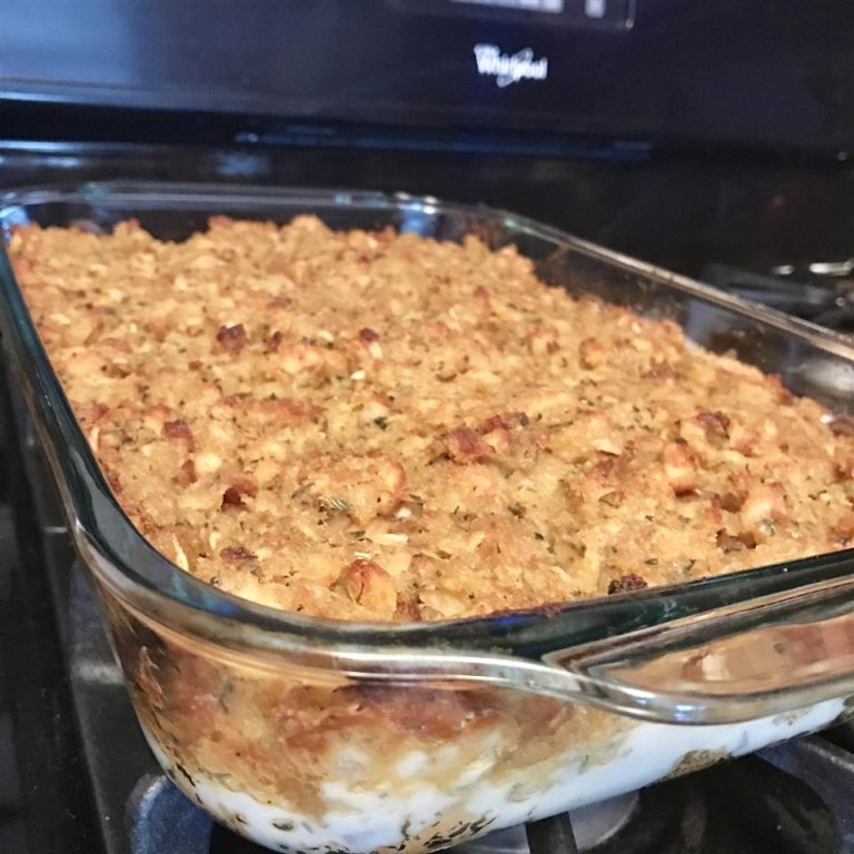 ROTISSERIE CHICKEN AND STUFFING CASSEROLE