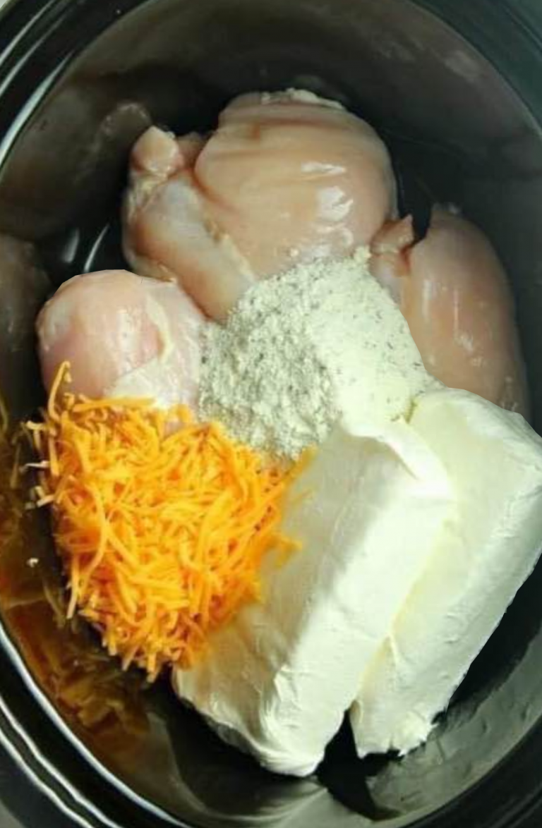 Slow Cooker Cream Cheese Crack Chicken