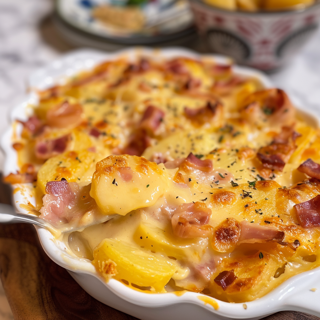 How to Make a Delicious Ham & Au Gratin Potato Casserole – Recipes Top ...