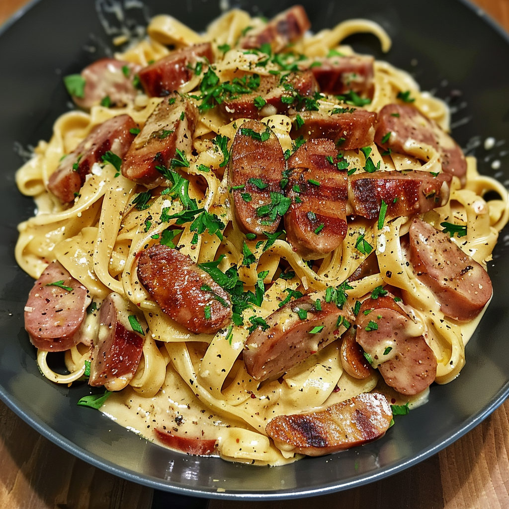 Homemade Smoked Sausage Cajun Alfredo Recipe – Recipes Top Secret