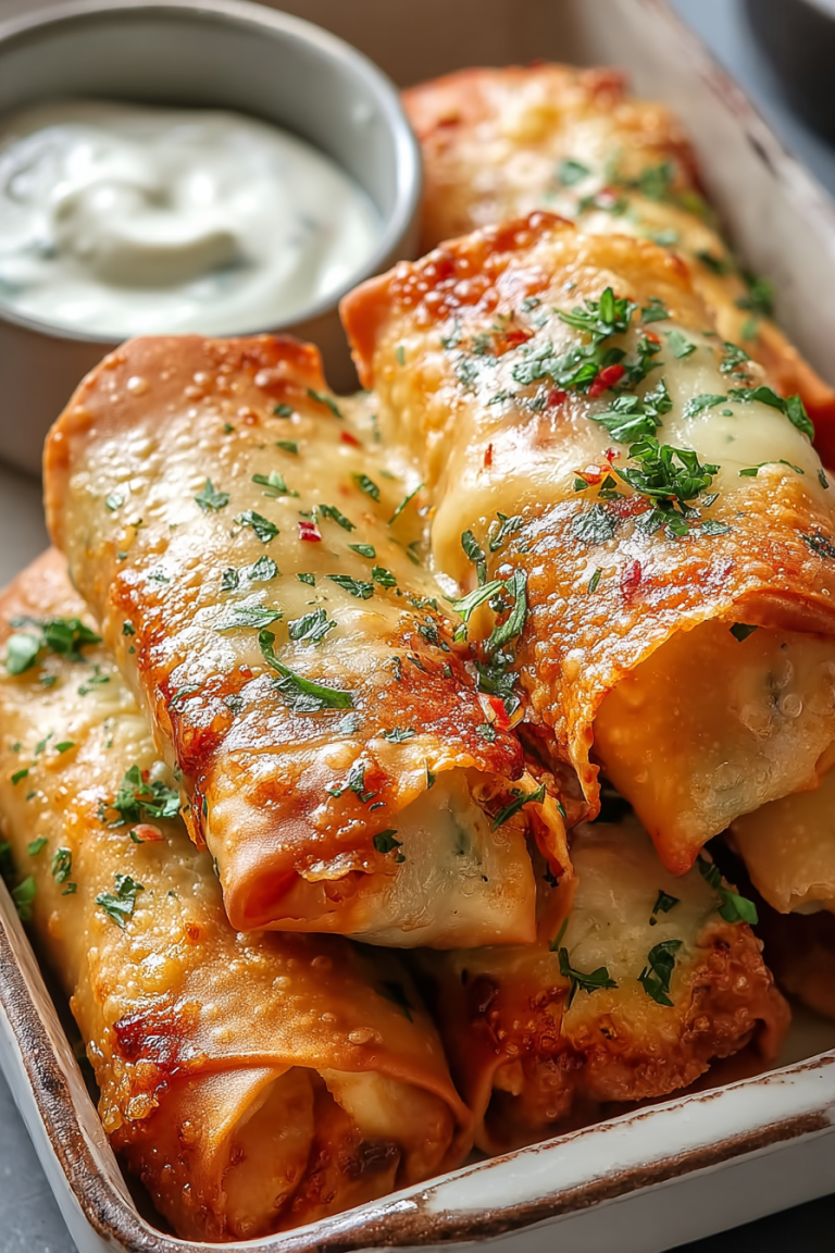 Amazing Buffalo Chicken Egg Rolls
