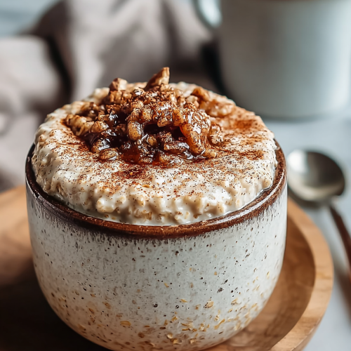 Amazing Cinnamon Roll Overnight Oats