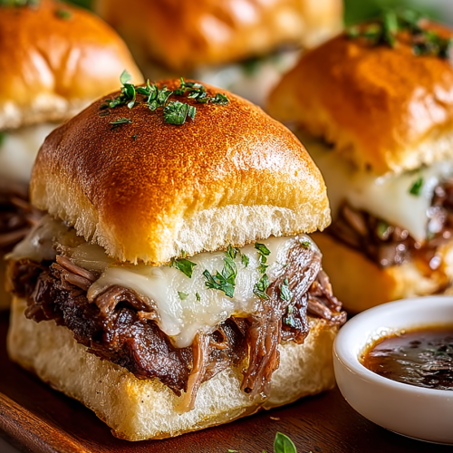 Amazing French Dip Sliders