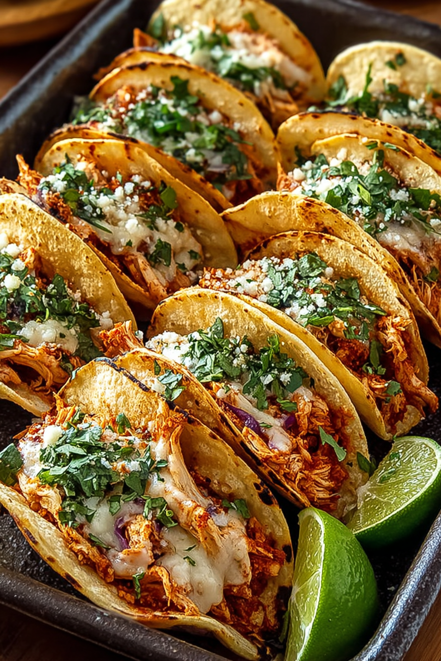 Amazing Mini Baked Chicken Tacos