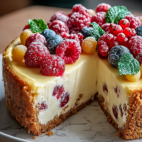 Best Ever Sugar Cookie Cheesecake