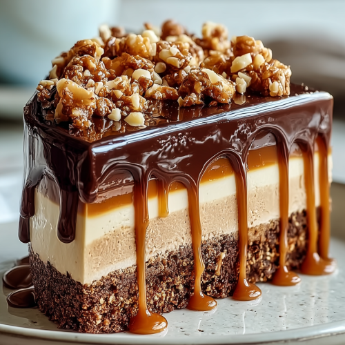 Chocolate Caramel Toffee Crunch Cake