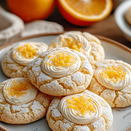 Creamy Dreamy Orange Creamsicle Cookies