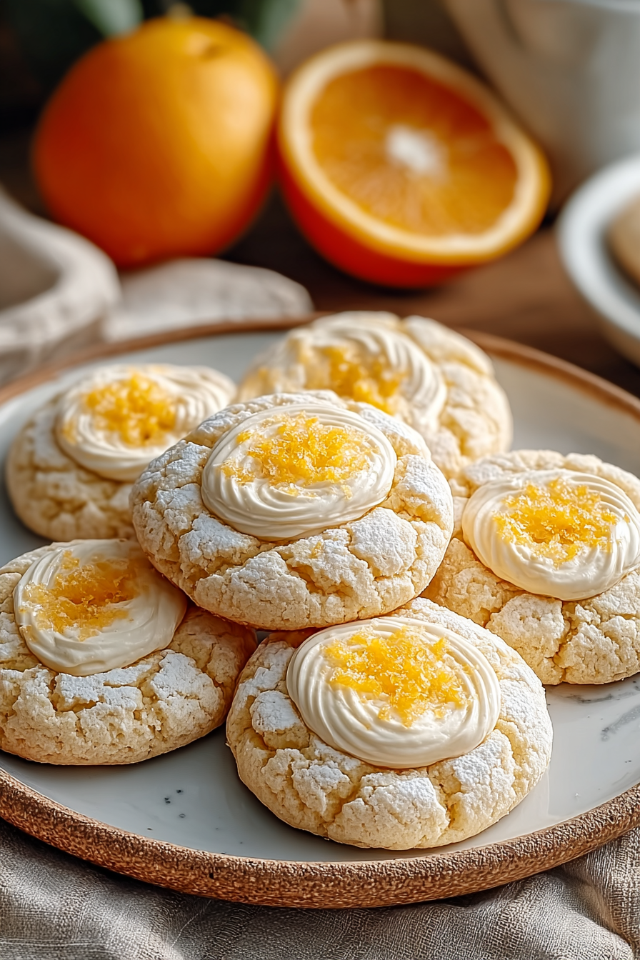 Creamy Dreamy Orange Creamsicle Cookies