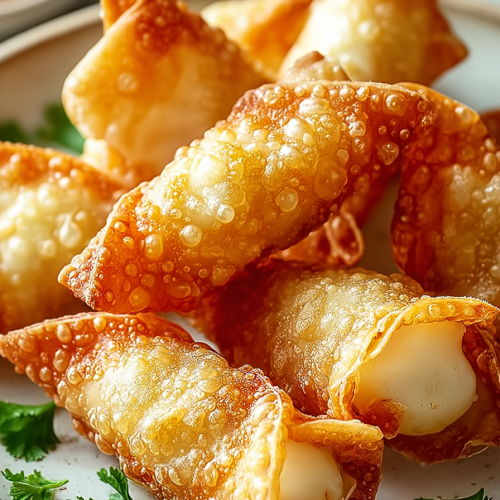 Crispy Rice Paper Crab Rangoons