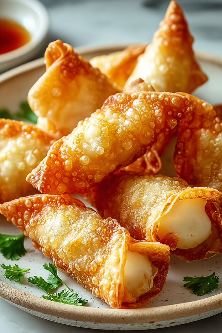 Crispy Rice Paper Crab Rangoons