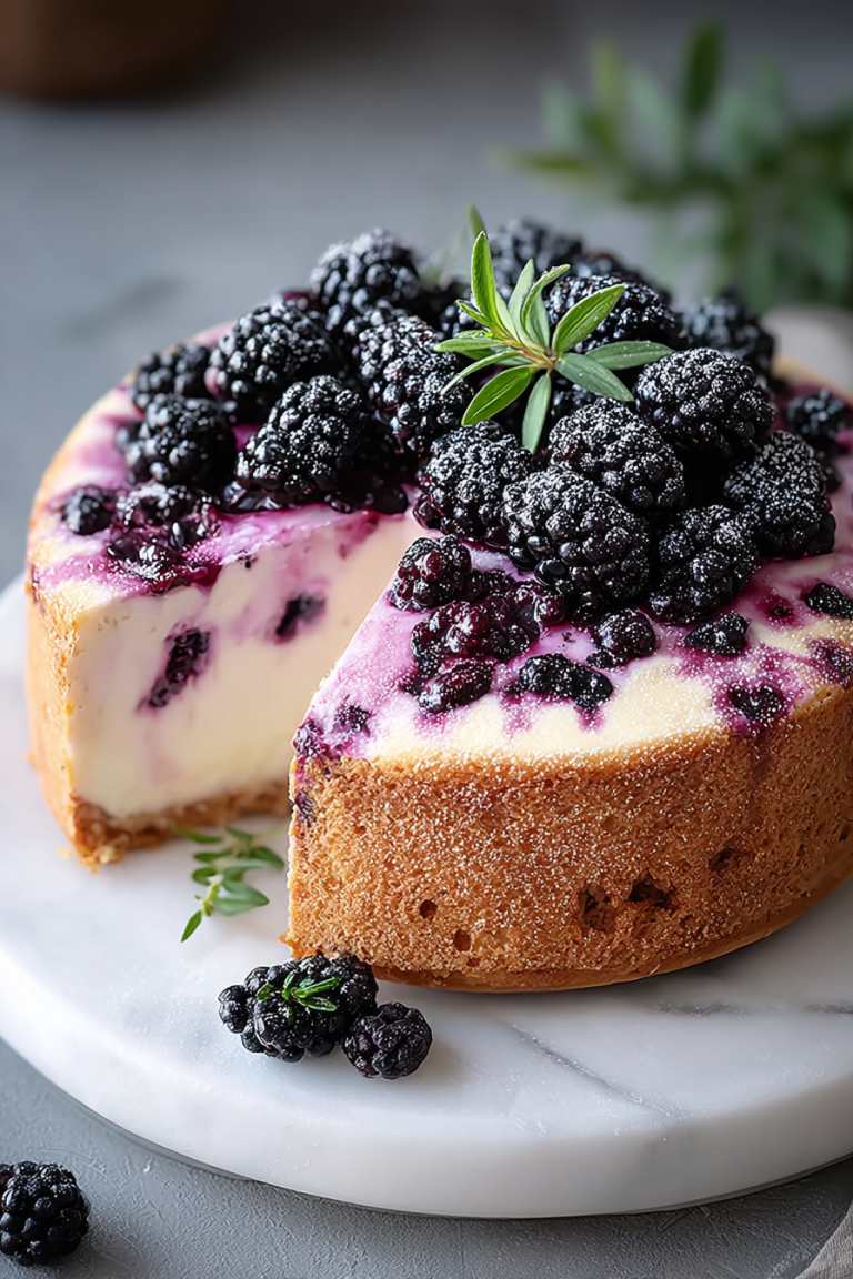 Delicious Blackberry Lime Cake