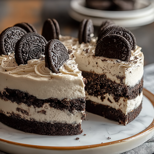 Delicious Cookies and Cream Cake