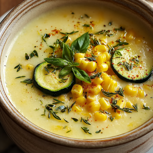 Delicious Corn and Zucchini Chowder