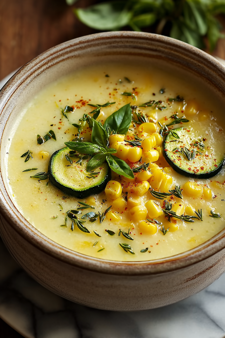 Delicious Corn and Zucchini Chowder