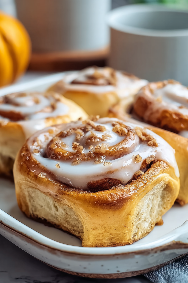 Delicious Pumpkin Spice Cinnamon Rolls