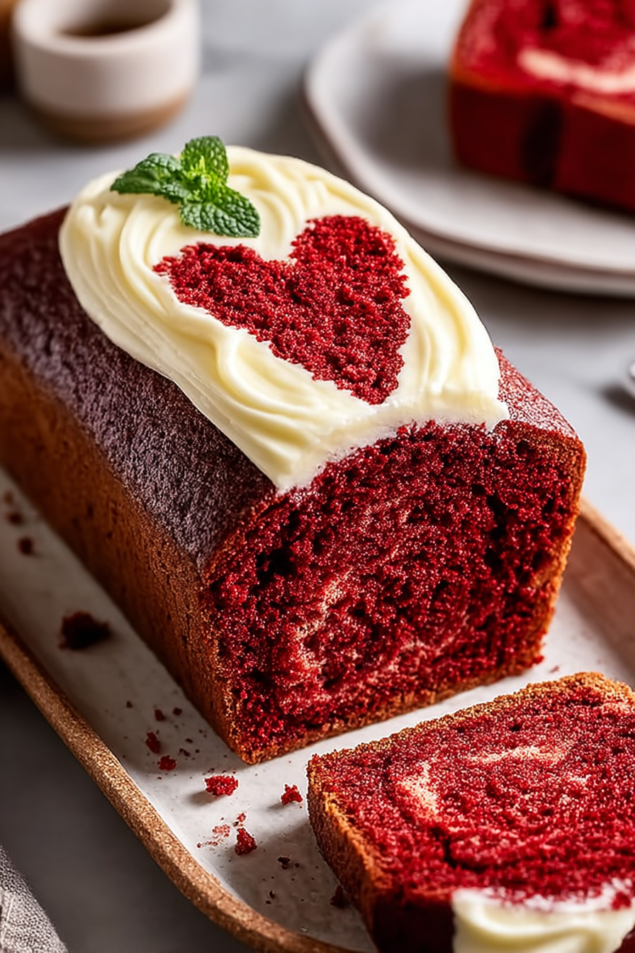 Delicious Red Velvet Loaf Cake
