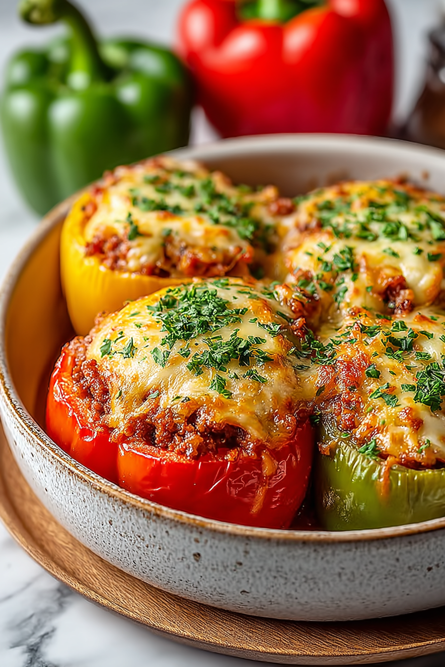 Delicious Stuffed Pepper Casserole