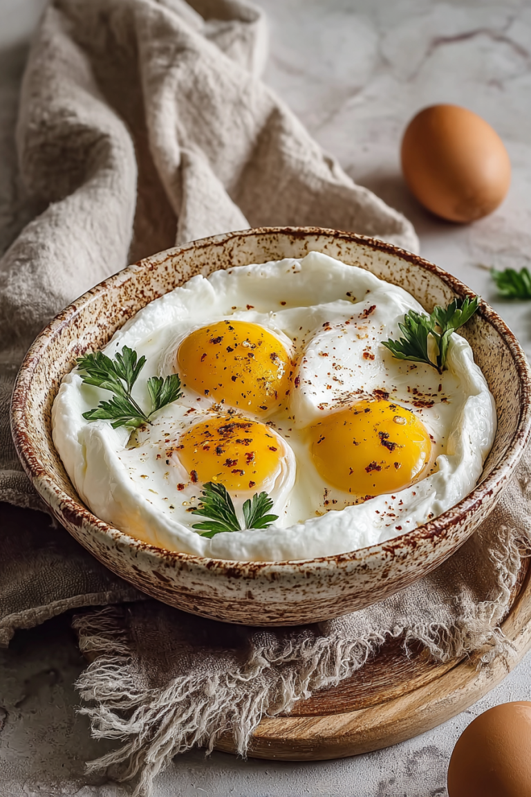 Delicious Turkish Yogurt Eggs