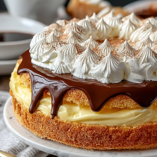 Delish Amazing Boston Cream Pie