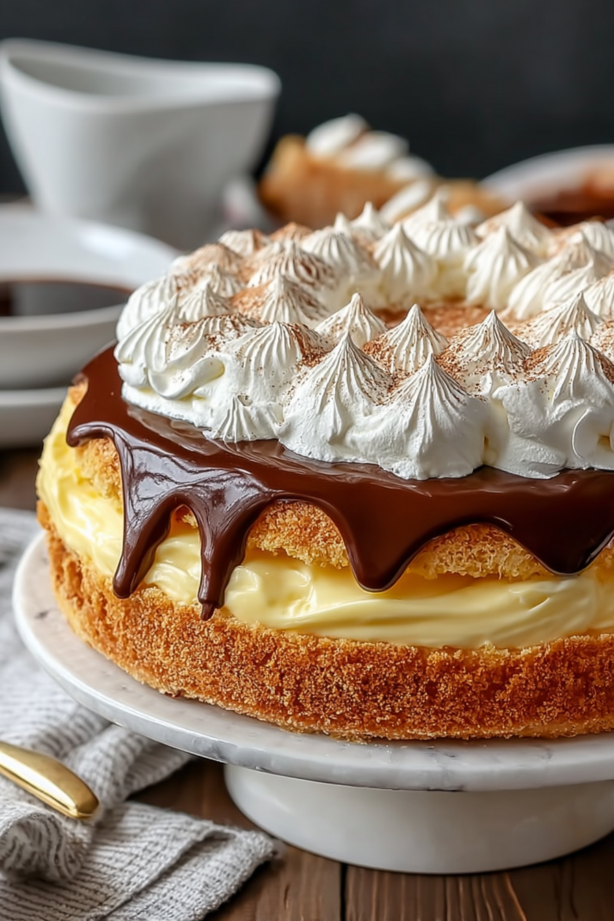 Delish Amazing Boston Cream Pie