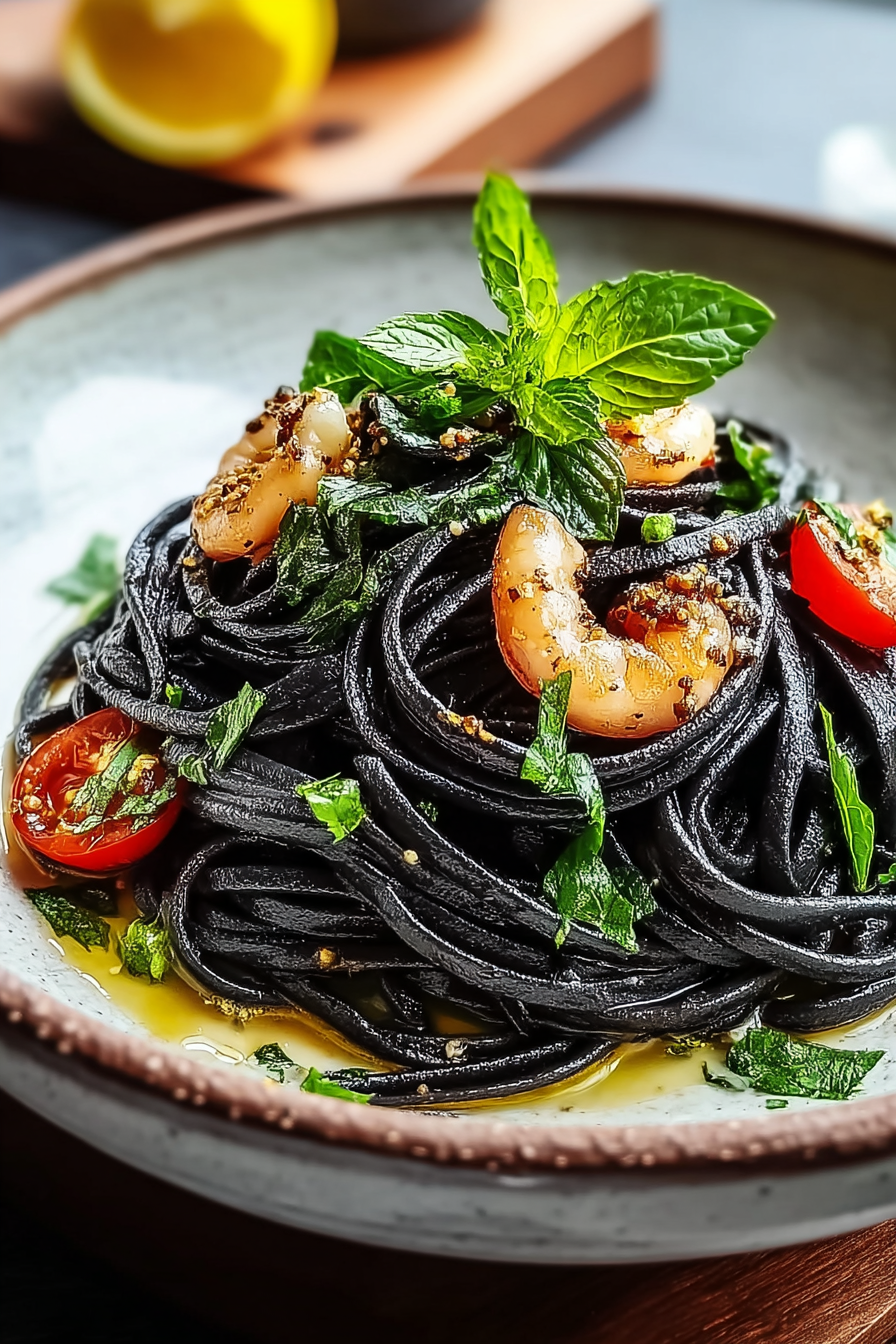 Delish Black Squid Ink Pasta