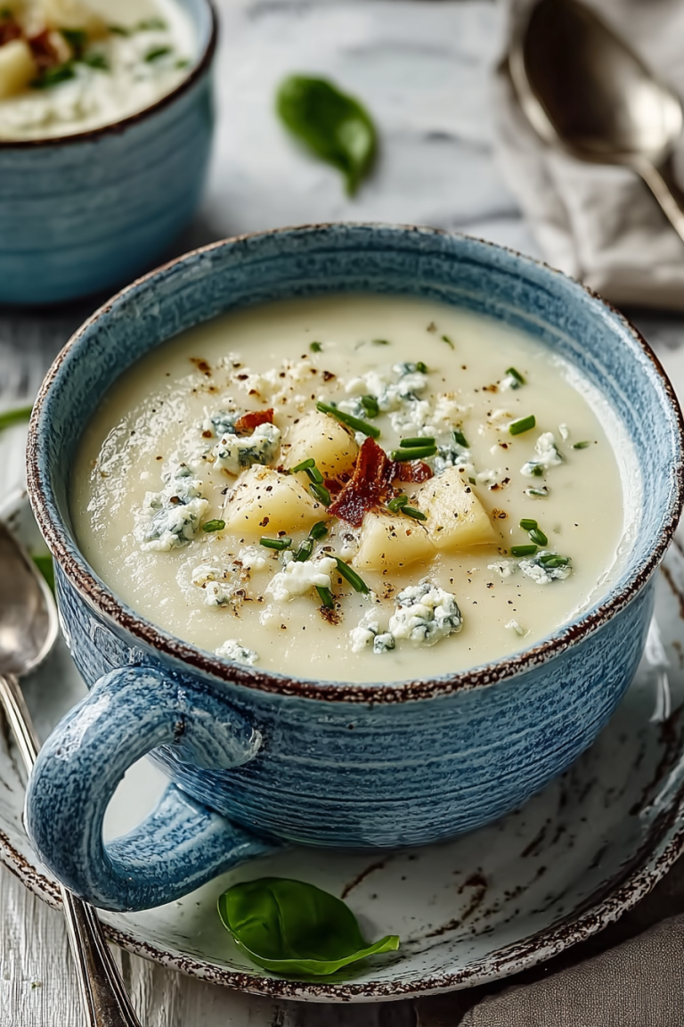 Delish Blue Cheese Potato Soup