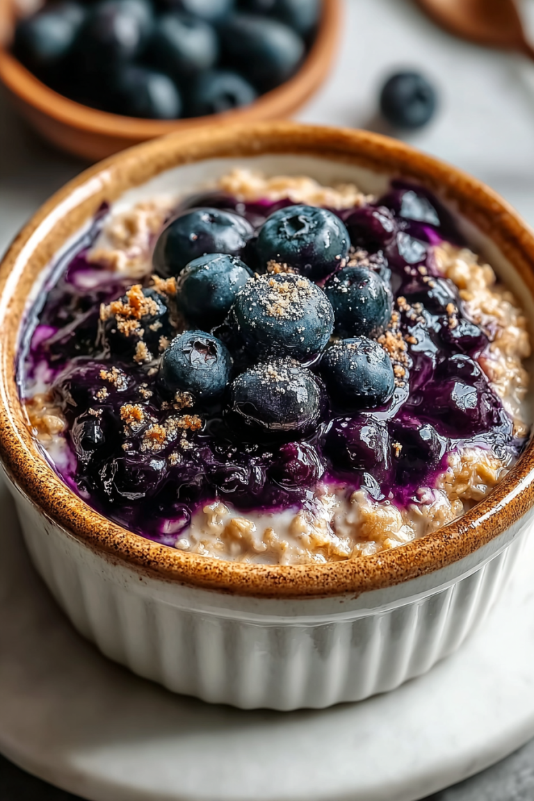 Delish Blueberry Pie Overnight Oats