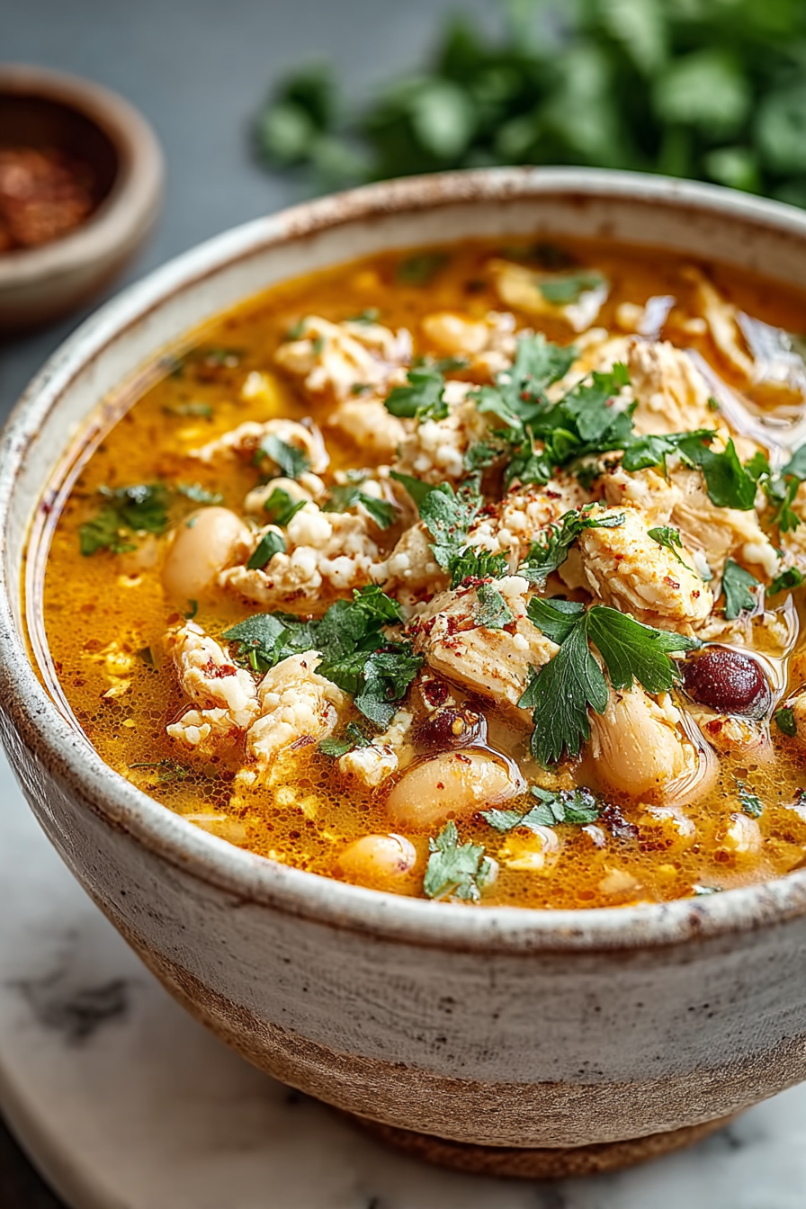 Delish Cajun White Chicken Chili