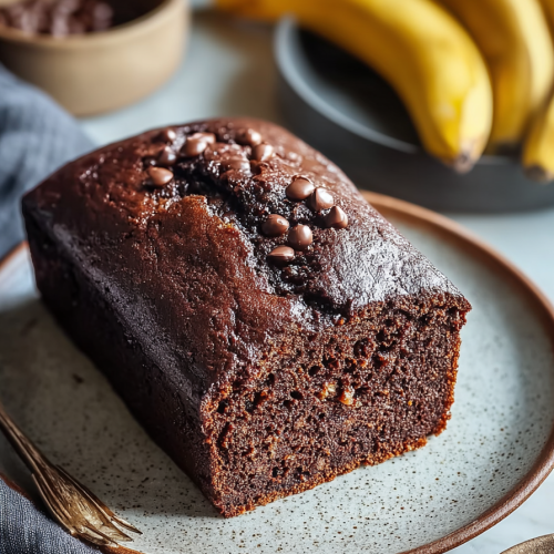 Delish Chocolate Espresso Banana Bread