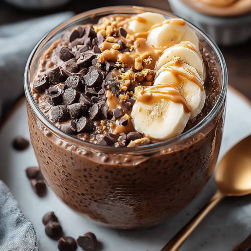 Delish Chocolate Peanut Butter Overnight Oats