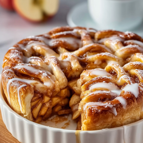 Delish Cinnamon Roll Apple Pie