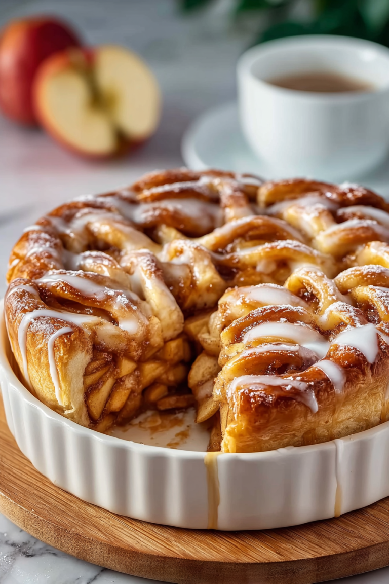 Delish Cinnamon Roll Apple Pie
