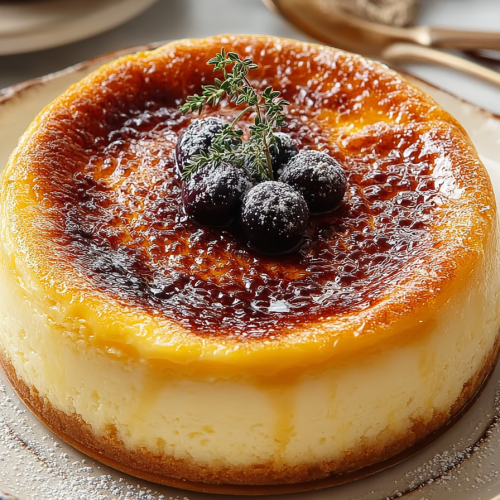 Delish Creme Brulee Cheesecake