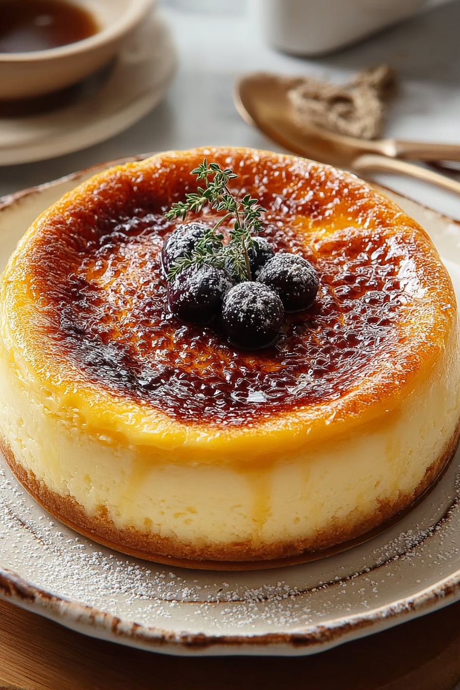 Delish Creme Brulee Cheesecake
