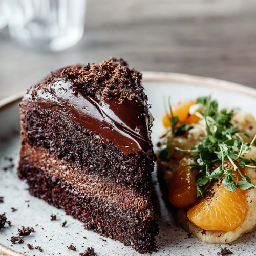 Delish Dark Chocolate Blackout Cake