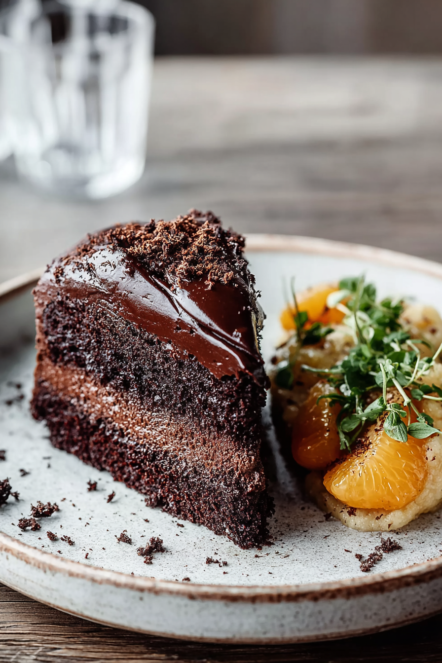 Delish Dark Chocolate Blackout Cake