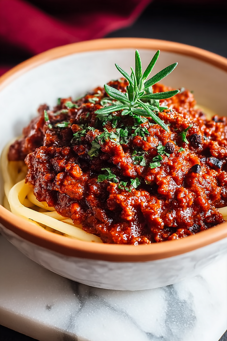 Delish Deep Red Bolognese Sauce