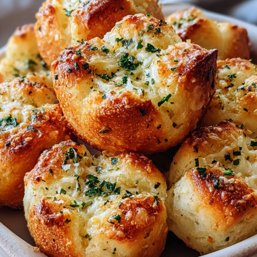 Delish Garlic Parmesan Bread Bites
