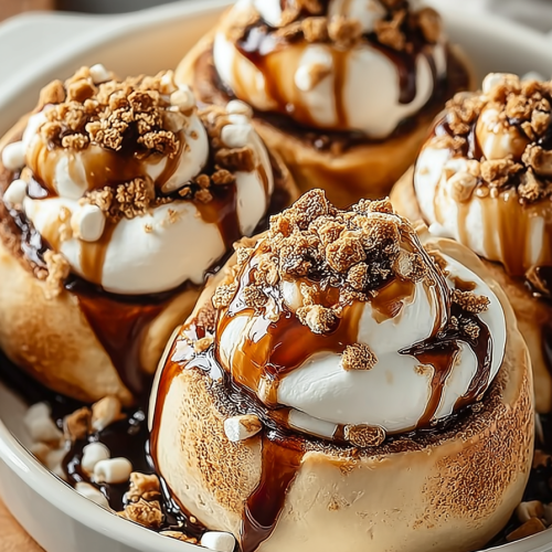 Delish Gooey S'mores Rolls