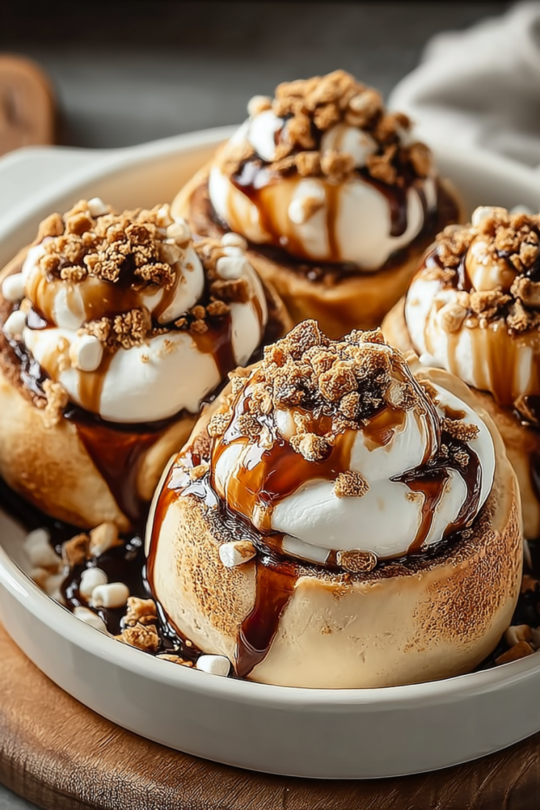 Delish Gooey S'mores Rolls