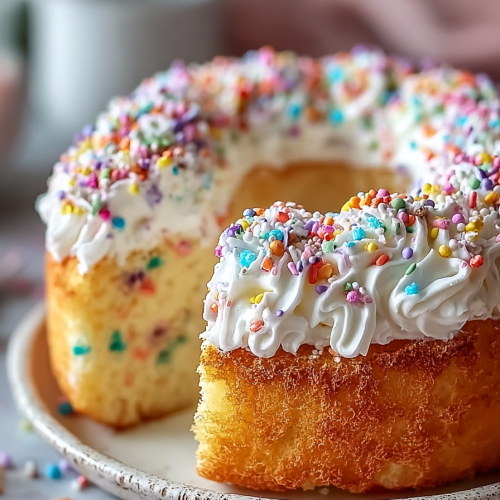 Delish Light Funfetti Angel Cake