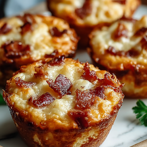 Delish Maple Bacon Pancake Muffins