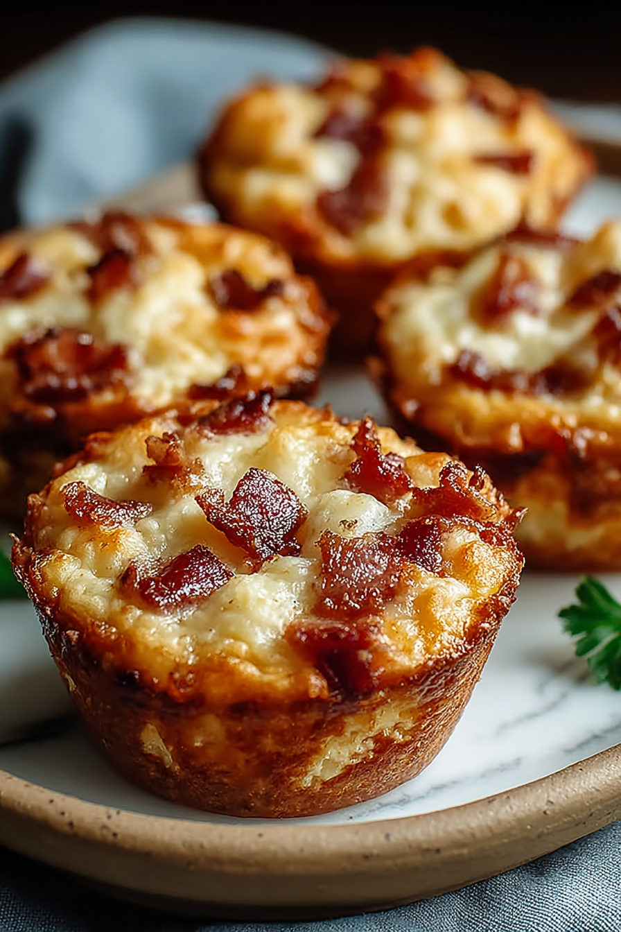 Delish Maple Bacon Pancake Muffins