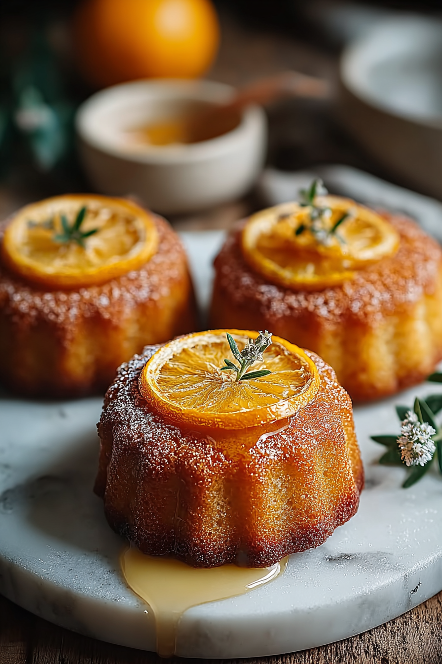 Delish Orange Ginger Honey Cakes
