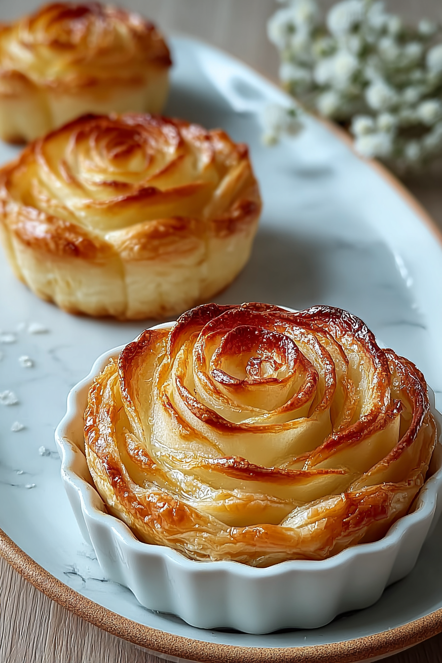 Delish Puff Pastry Apple Roses
