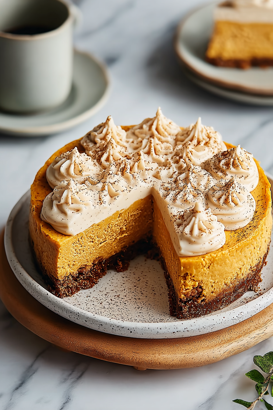 Delish Pumpkin Cream Cheese Cake