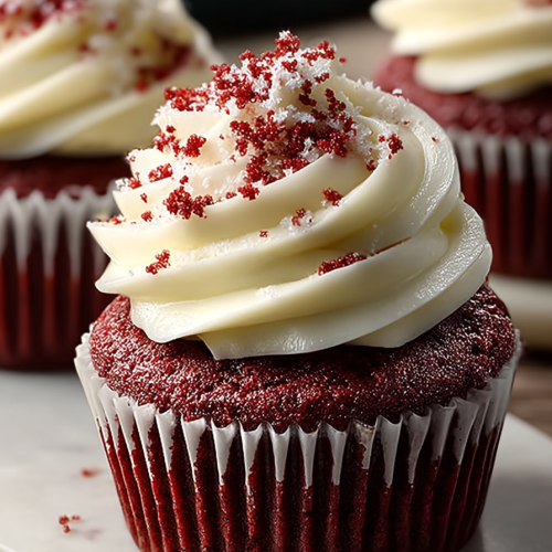 Delish Red Velvet Cream Cheese Cupcakes